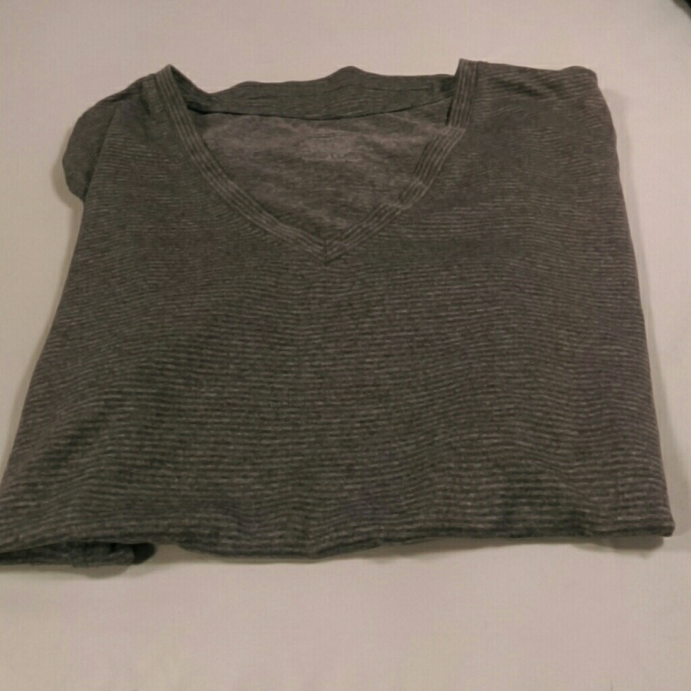 Gray striped shirt
